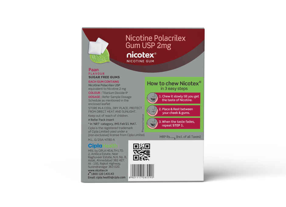 Nicotex Gums Paan 2mg