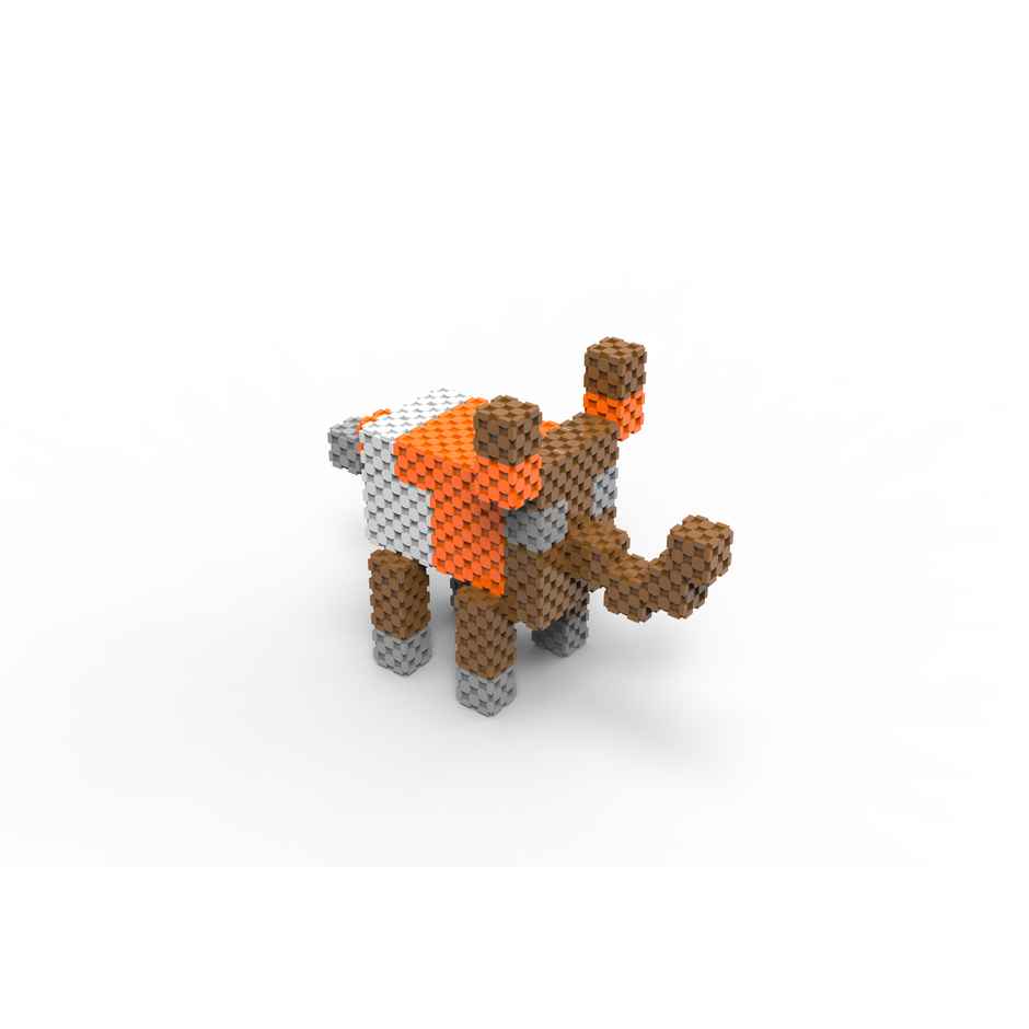 Sakara 81Pcs Cubes Theme Jungle Mix Colors Cube Set - Building Blocks