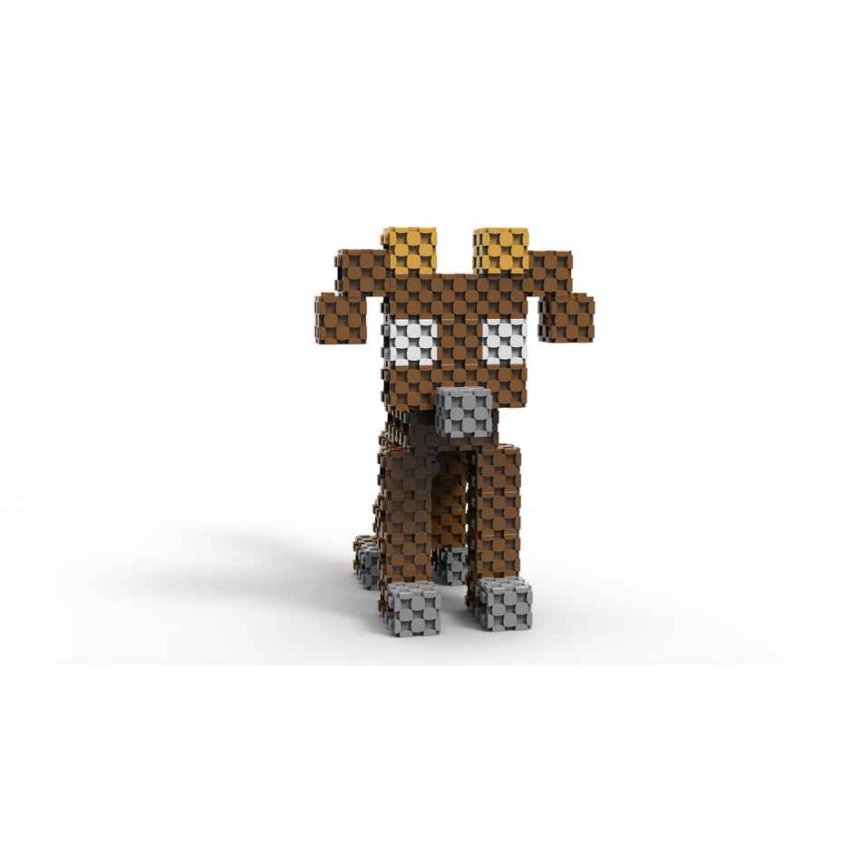 Sakara Pets Theme Mix Colors Cube Set Of 52Pcs Of Building Blocks | Toys For Kids 4 To 15Years Old