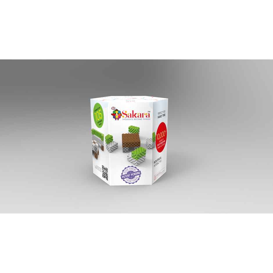 Sakara 37Pcs Cubes Furnmodel With Cubes | Toys For Kids 4 To 15Years Old | Multicolor