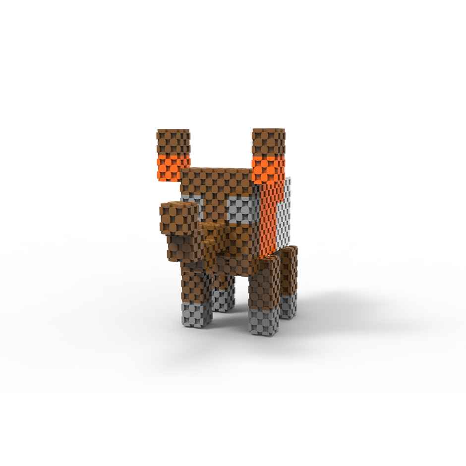 Sakara 81Pcs Cubes Theme Jungle Mix Colors Cube Set - Building Blocks