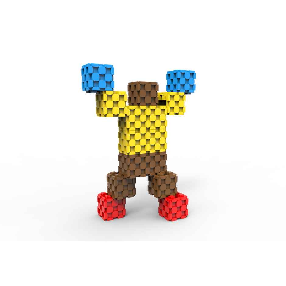 Sakara 37Pcs Cubes Robomodel With Cubes | Toys For Kids 4 To 15Years Old | Multicolor