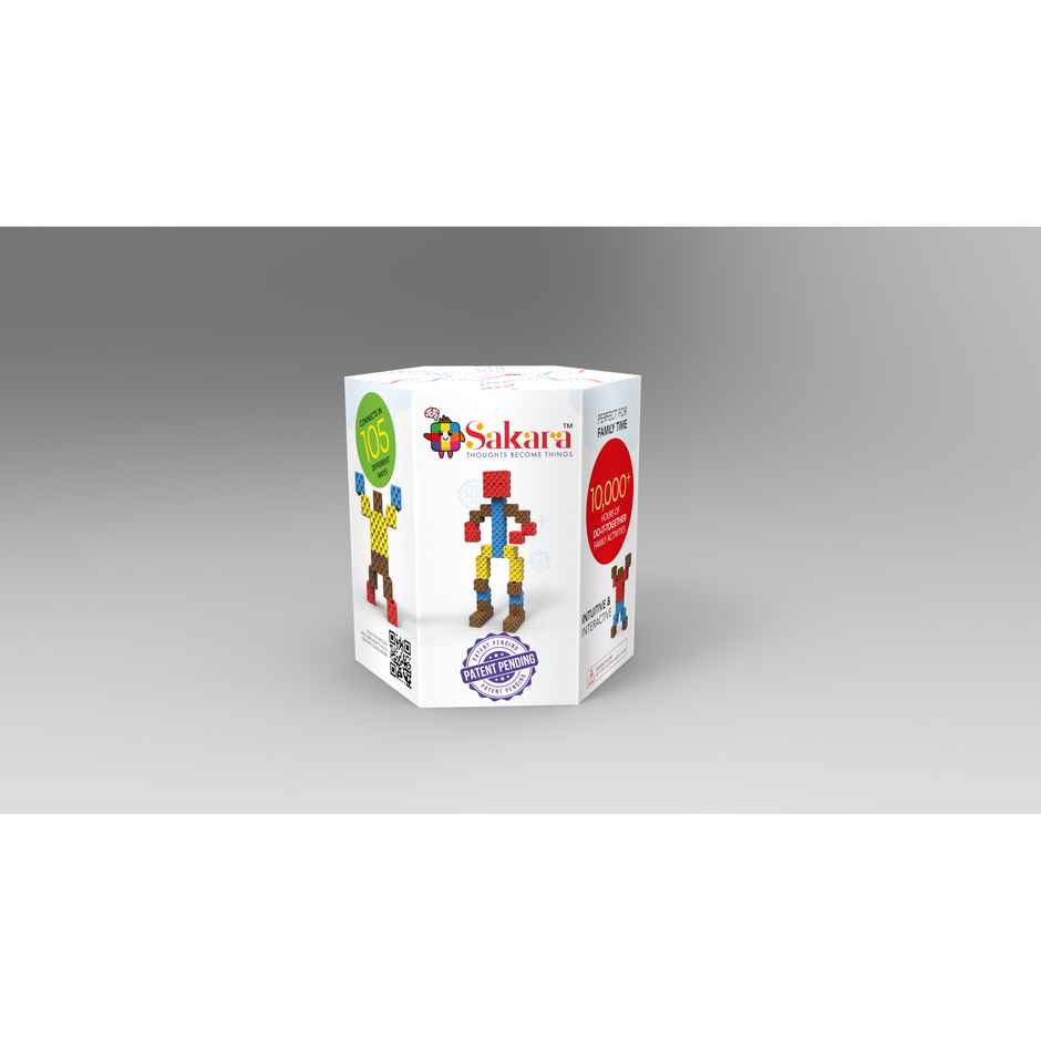 Sakara 37Pcs Cubes Robomodel With Cubes | Toys For Kids 4 To 15Years Old | Multicolor
