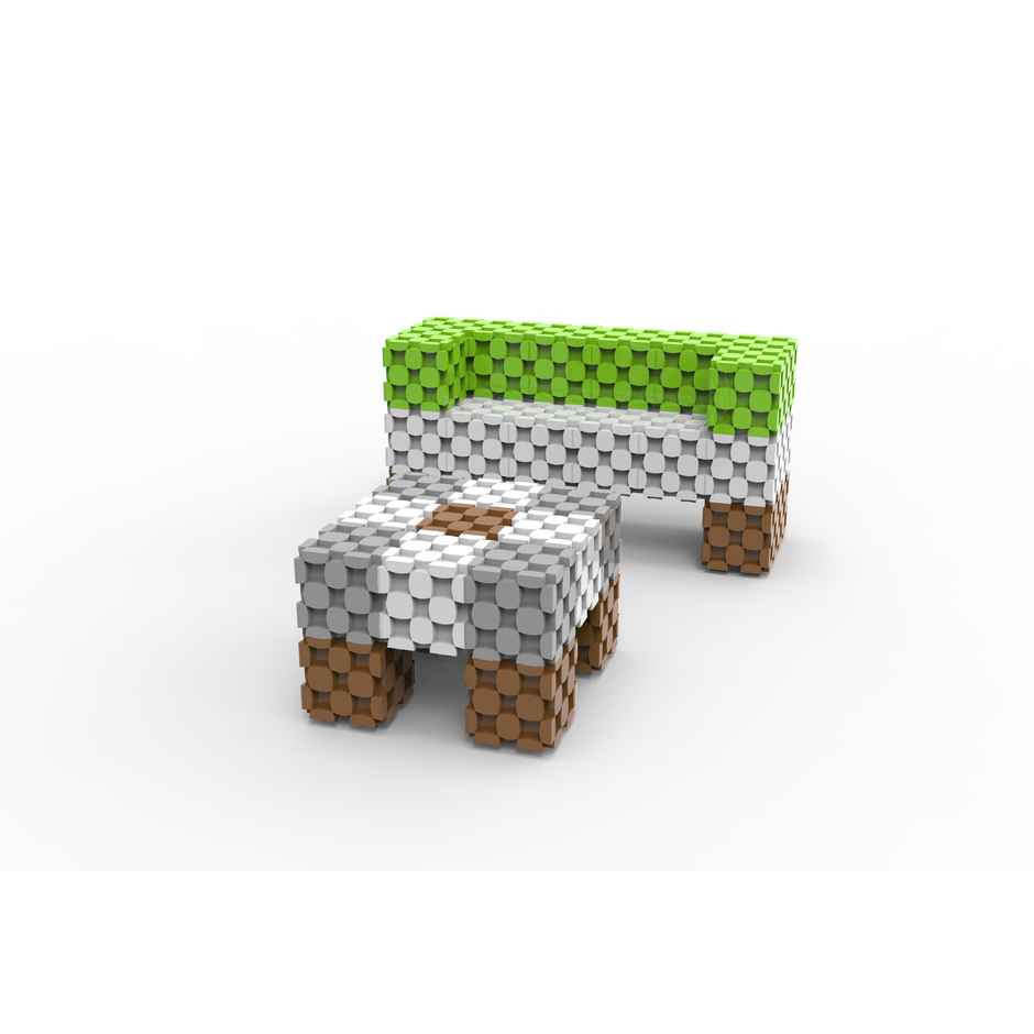 Sakara 37Pcs Cubes Furnmodel With Cubes | Toys For Kids 4 To 15Years Old | Multicolor