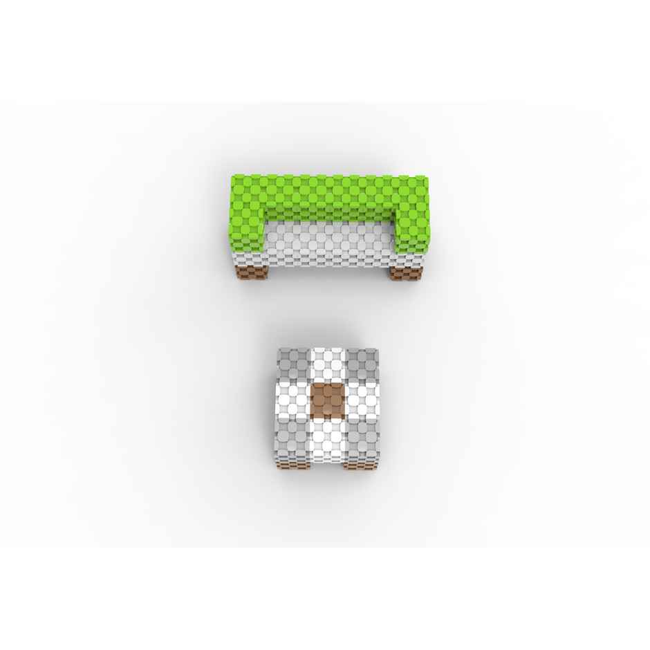 Sakara 37Pcs Cubes Furnmodel With Cubes | Toys For Kids 4 To 15Years Old | Multicolor