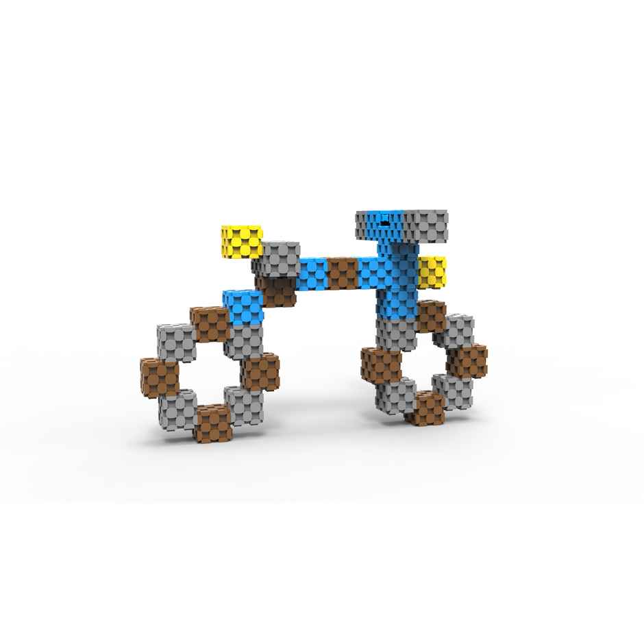 Sakara Automobile Mix Colors Cube Set Of 52 Pcs Of Building Blocks | Toys For Kids 4 To 15Years Old