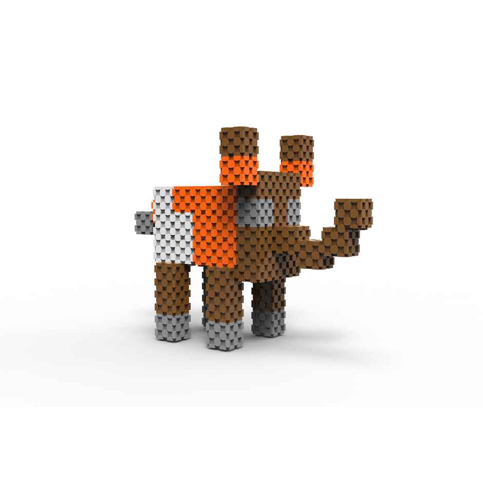 Sakara 81Pcs Cubes Theme Jungle Mix Colors Cube Set - Building Blocks