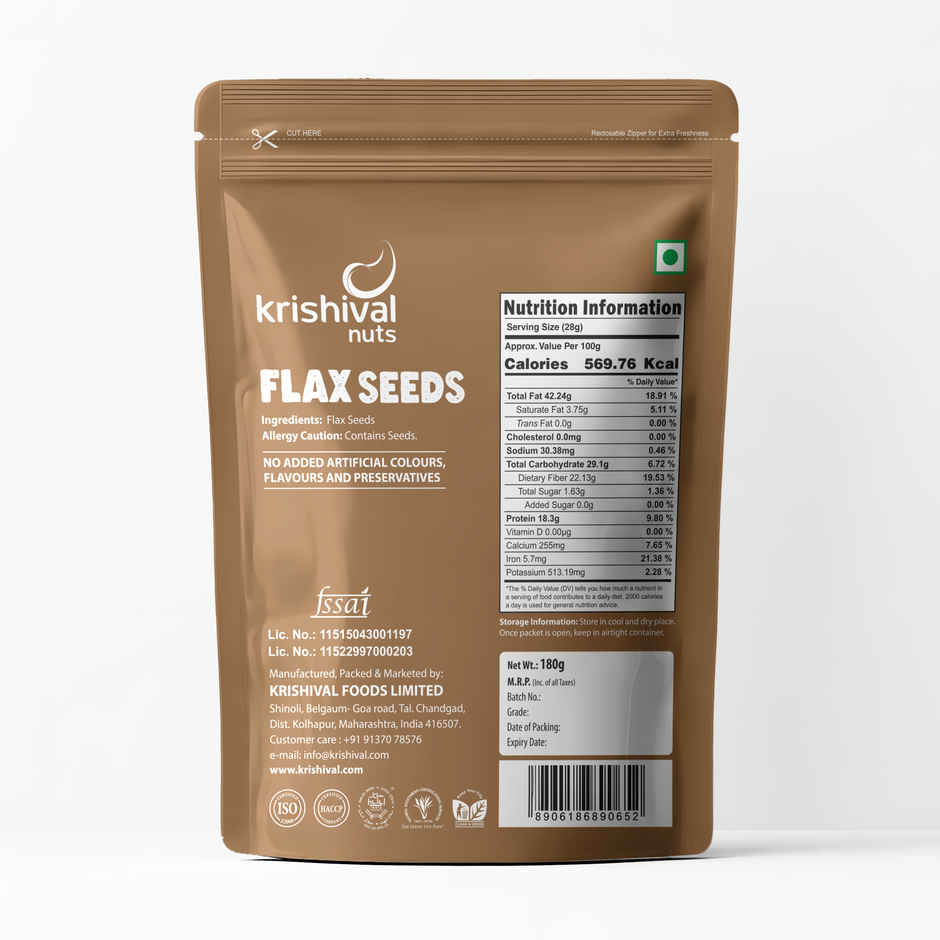 Krishival Nuts Flax Seeds