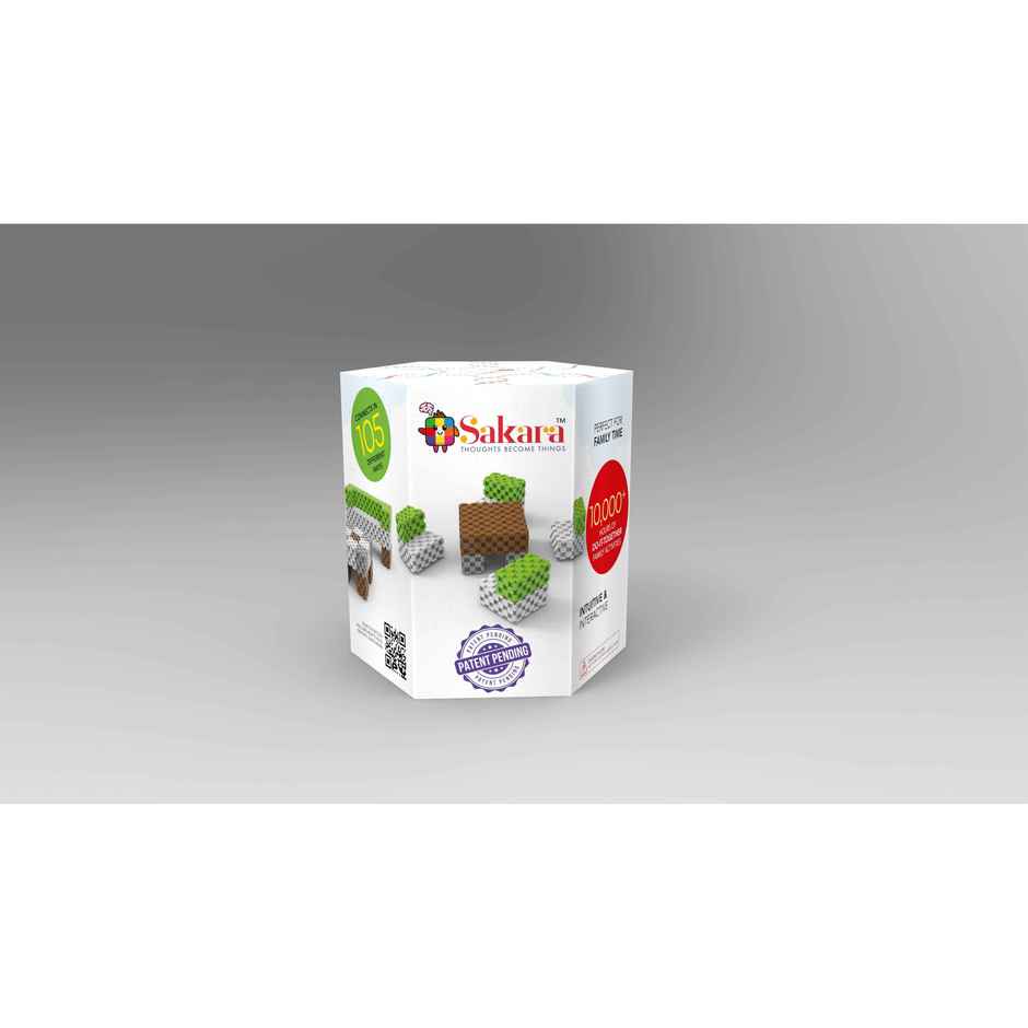 Sakara 37 Pcs Cubes Furnmodel With Cubes | Toys For Kids 4 To 15 Years Old | Multicolor