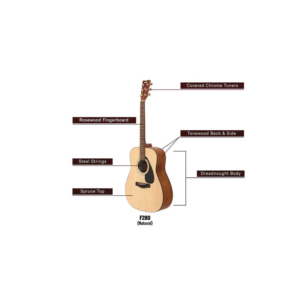 Yamaha F280 Natural Acoustic Guitar