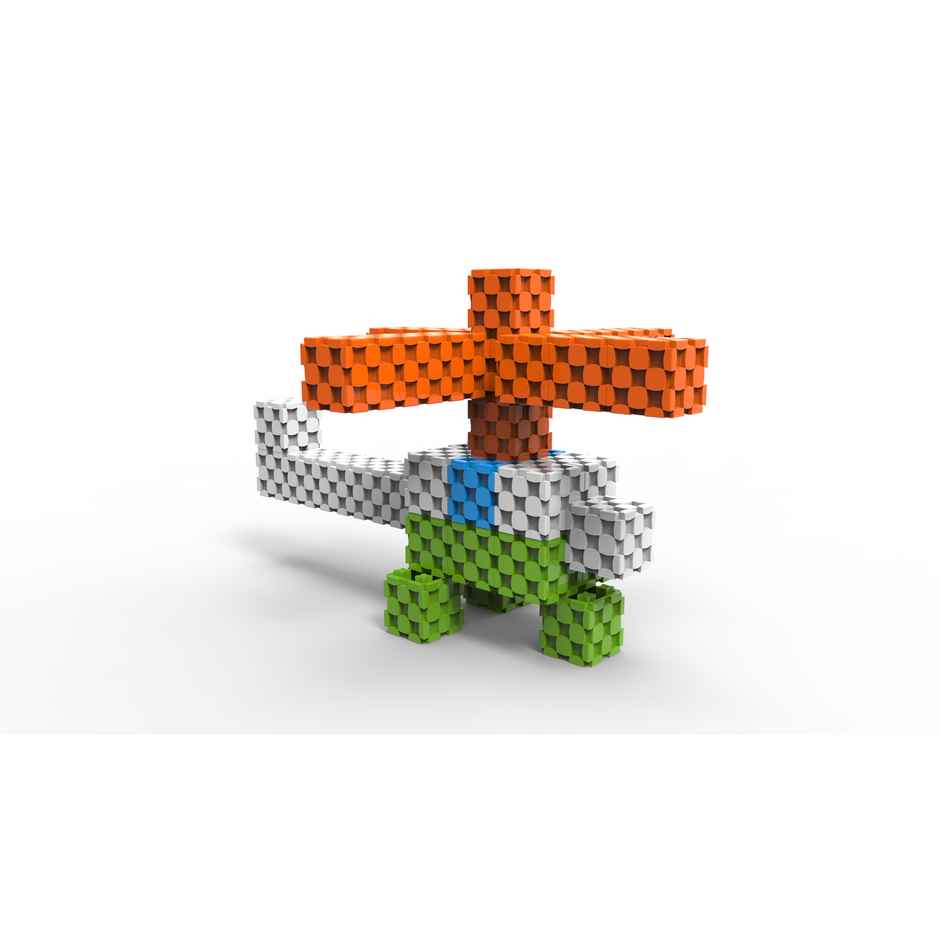 Sakara 37Pcs Cubes Aircrafts Model Building Theme | Toys For Kids 4 To 15Years Old | Multicolor