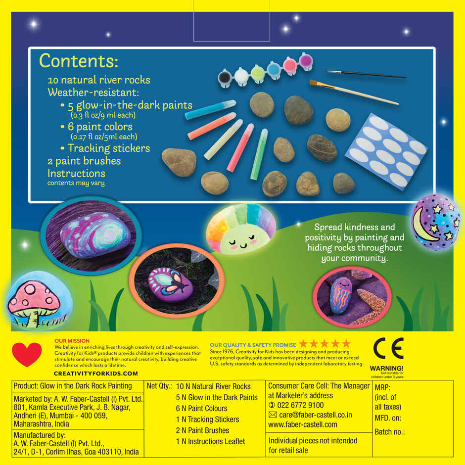 Creativity For Kids Glow in the Dark Rock Painting