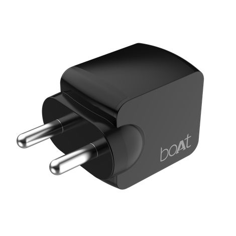 boAt 35W GaN Wall Charger w/GaN Chip Tech, Fast Charging w/PD,PPS & QC 3.0 (Sleek Black)