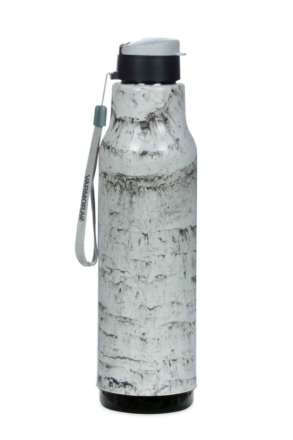 Varmora SS Sofia 1000 Insulated Inner Steel Water Bottle White Plastic Hot & Cold 950 ml