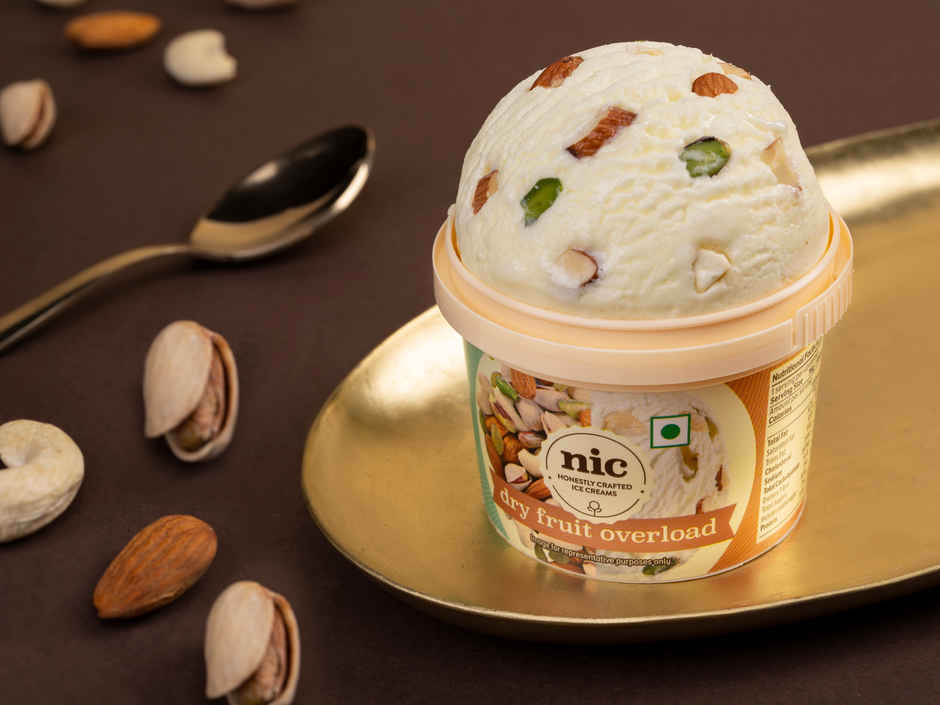 NIC Dry Fruit Overload Ice Cream Cup Combo| Preservative Free | No Artificial Flavors