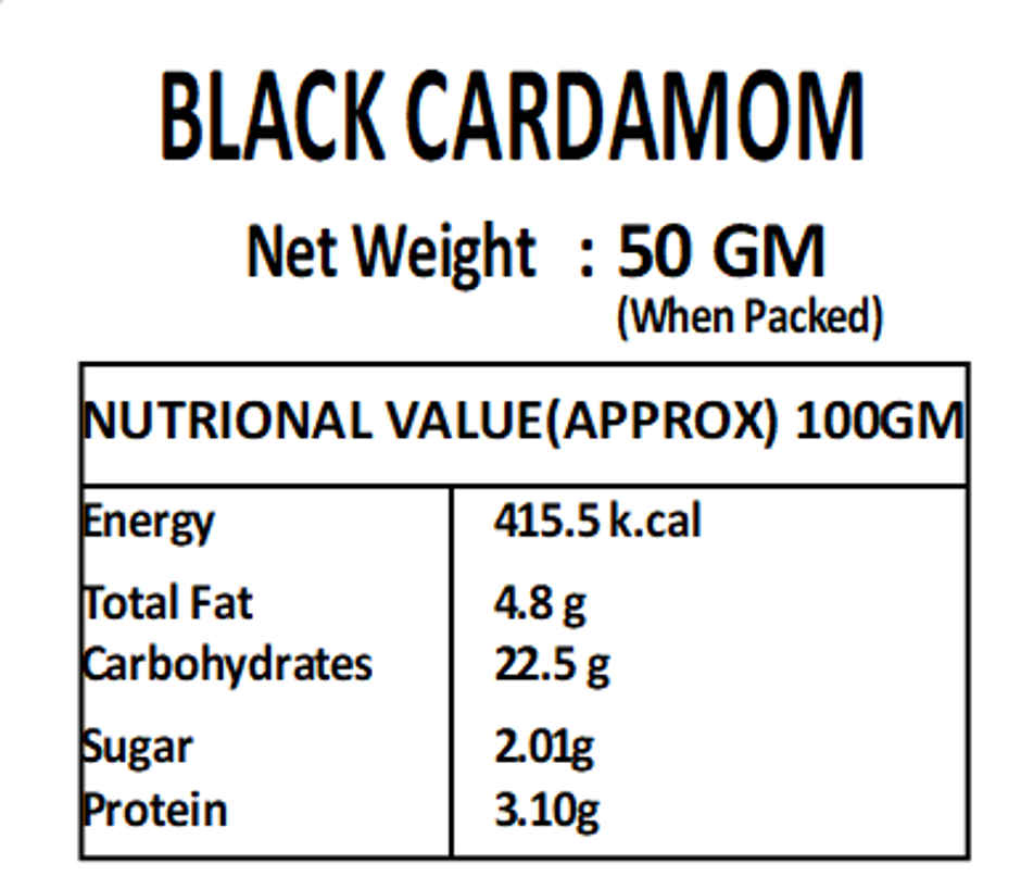 VANDU Black Cardamom