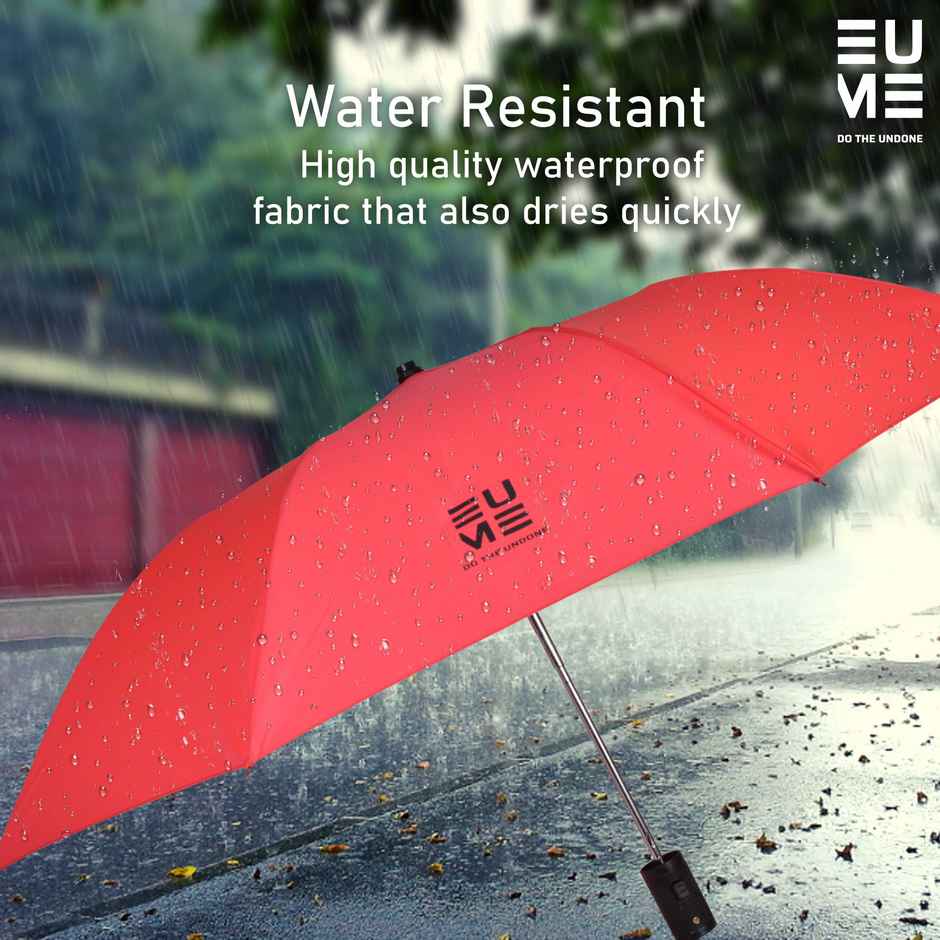 Eume Leatrix 21 Inch 2 Fold Auto-Open Umbrella | Red