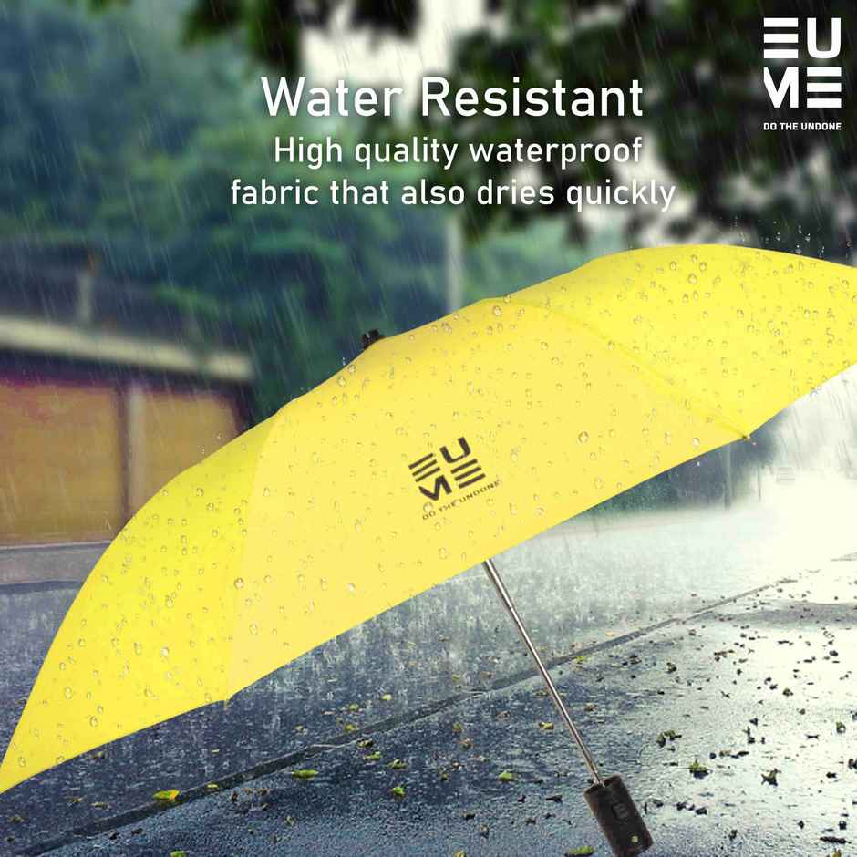 EUME Leatrix Auto-Open Lemon Umbrella | Yellow | 21 Inch | 2 Fold