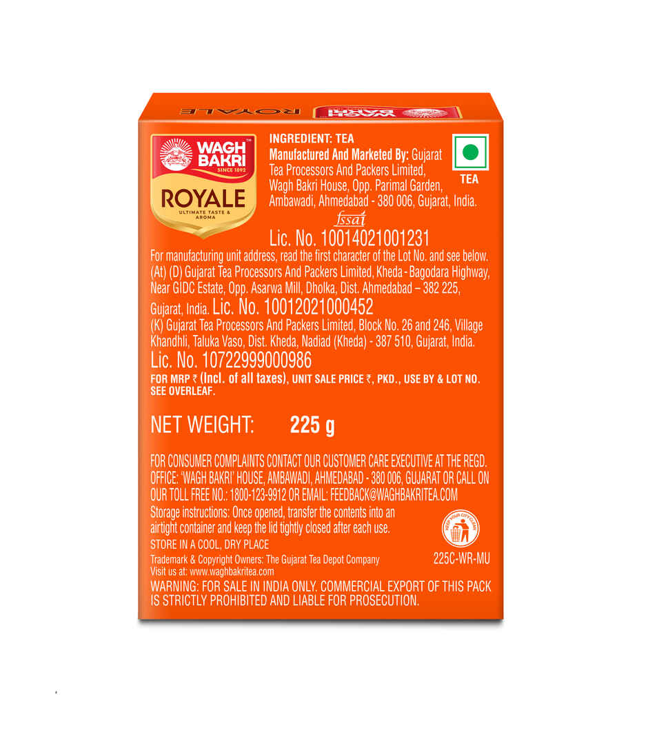 Wagh Bakri Royale Tea