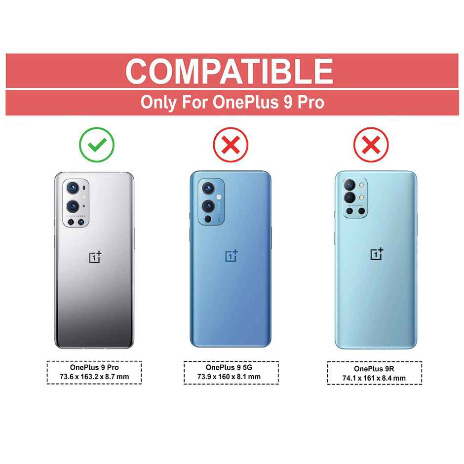 Zapcase Back Cover for OnePlus 9 Pro | Matte-Black