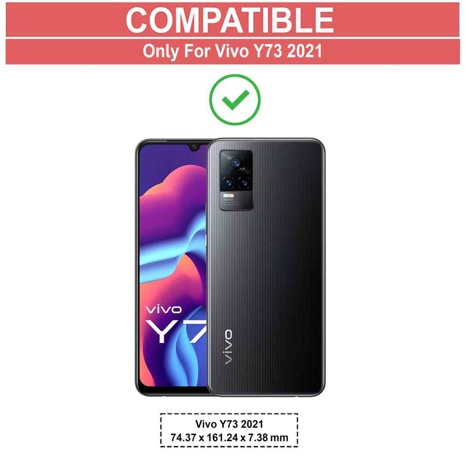 Zapcase Back Cover for Vivo Y73 | Matte-Black