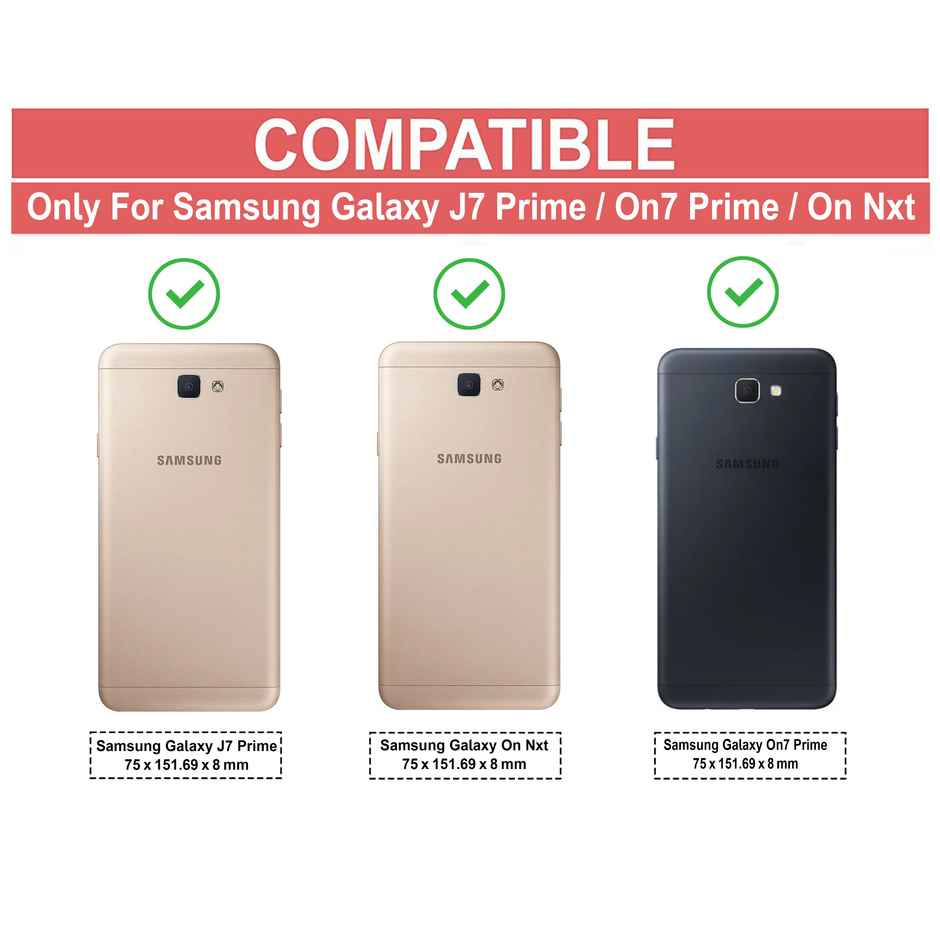 Zapcase Back Cover for Samsung Galaxy J7 Prime, Samsung Galaxy On7 Prime, | Matte-Black