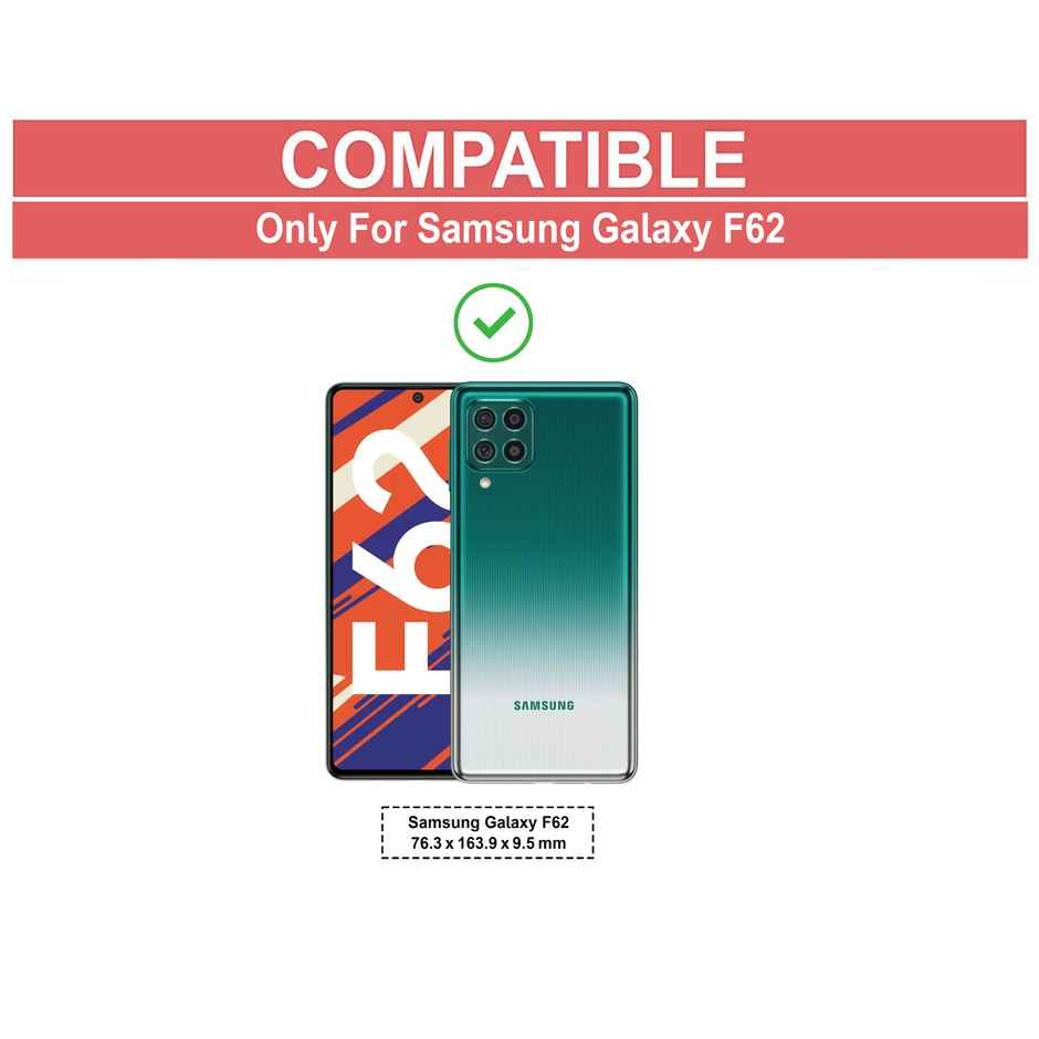 Zapcase Back Cover for Samsung Galaxy F62 | Matte-Black