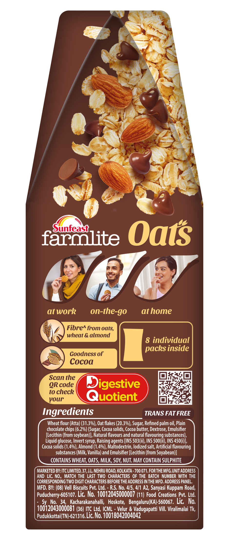 Oats & Chocolate Cookies By Sunfeast Farmlite