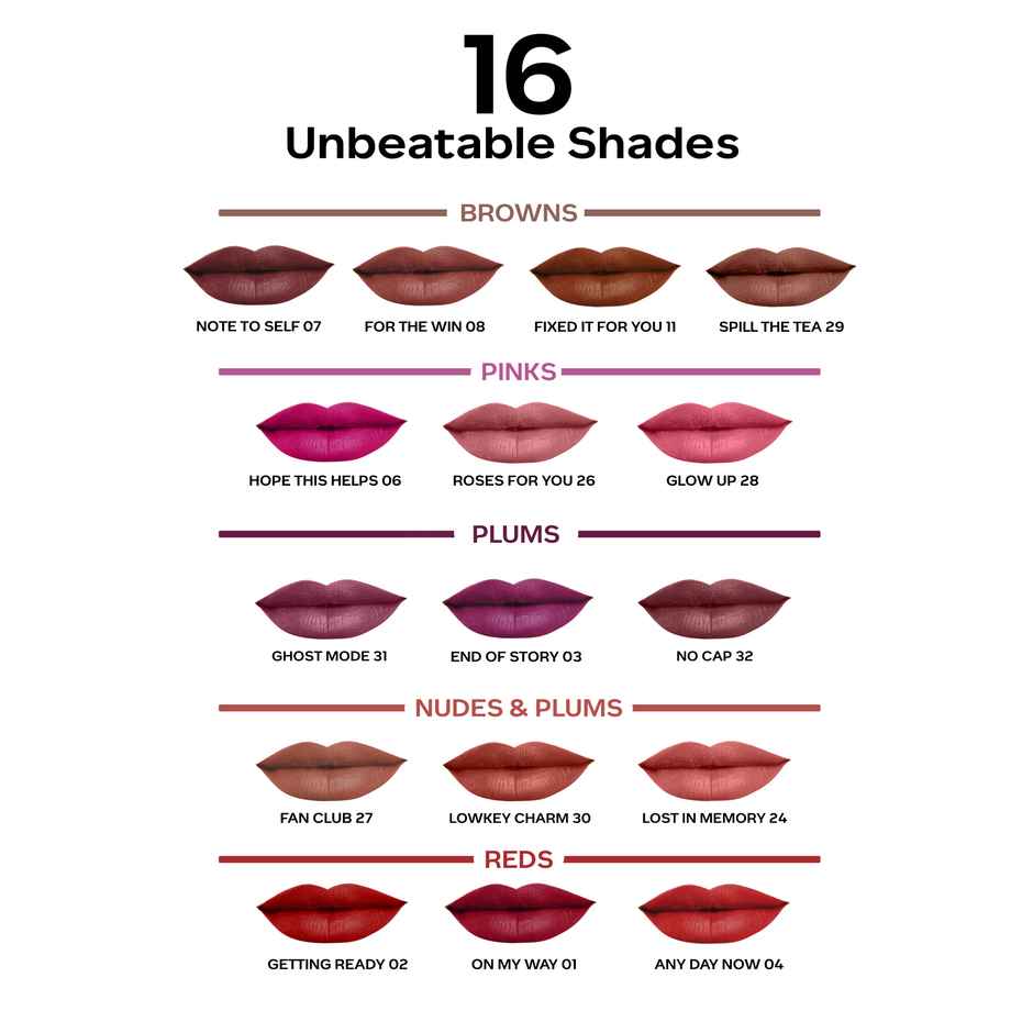 Faces Canada Comfy Matte Lip Color - On My Way One Stroke Application