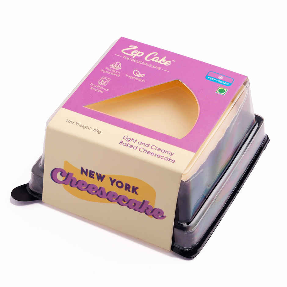 Zep Cake Premium Classic NY Cheesecake Slice | Dessert Delight