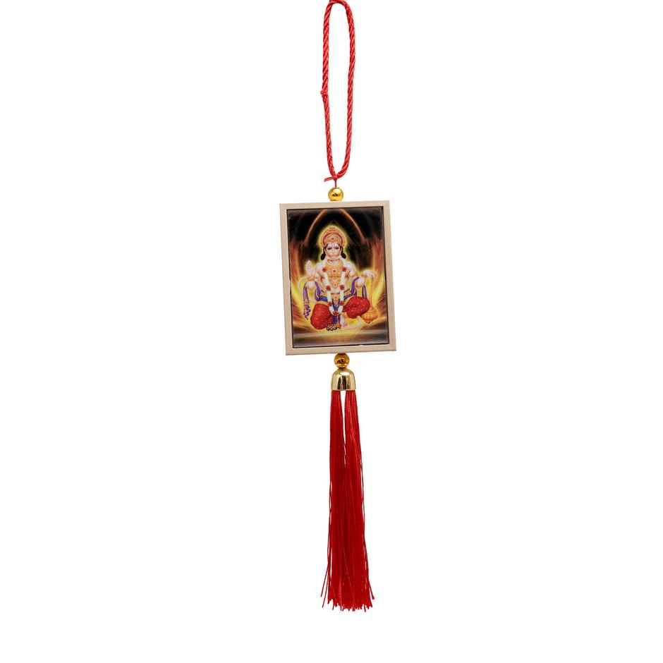 Divine Vibes Hanuman Ji Box Shape Car Dashboard Hanging