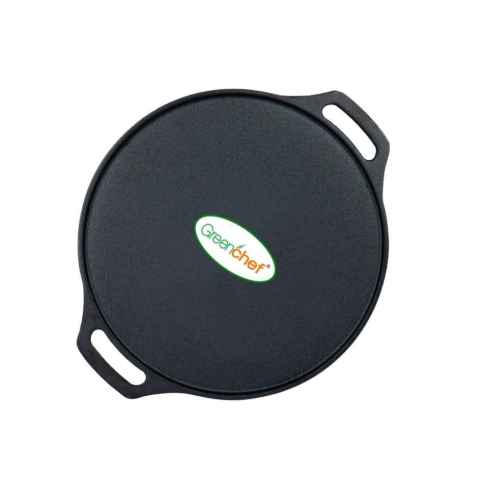 Greenchef Pre Seasoned Tawa Zesto 300Mm Tawa 30 Cm Diameter��(Cast Iron, Non-Stick)