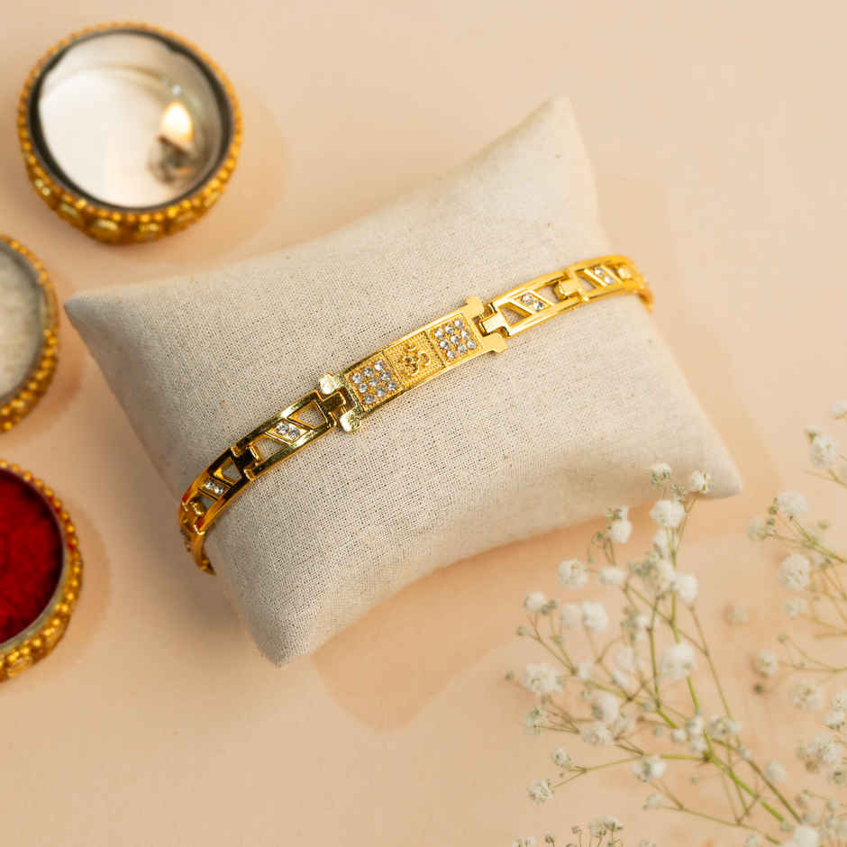 Spiritual Om Heritage Bracelet Rakhi For Brother | Tomuncle