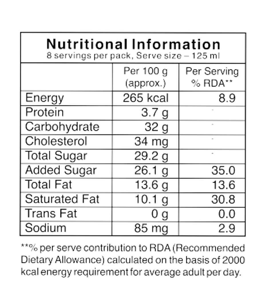 Vadilal Belgian Chocolate Ice Cream Tub