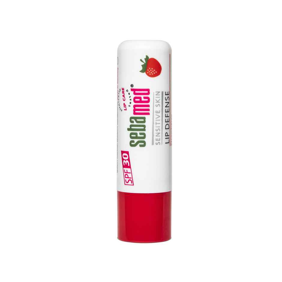 Sebamed Lip Defense, Strawberry | SPF 30 + Vit E, Jojoba Oil, Chamomile