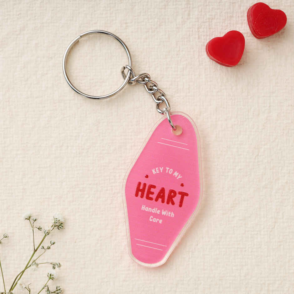 Key to My Heart Keyring | Small Gift for Loved Ones | Oye Happy