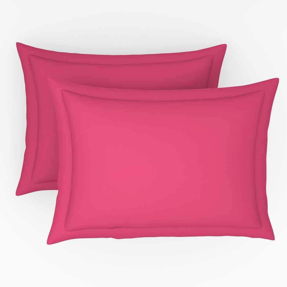 Himeya Exclusive 152 TC Cotton Double Bedsheet Set | Bubblegum Pink