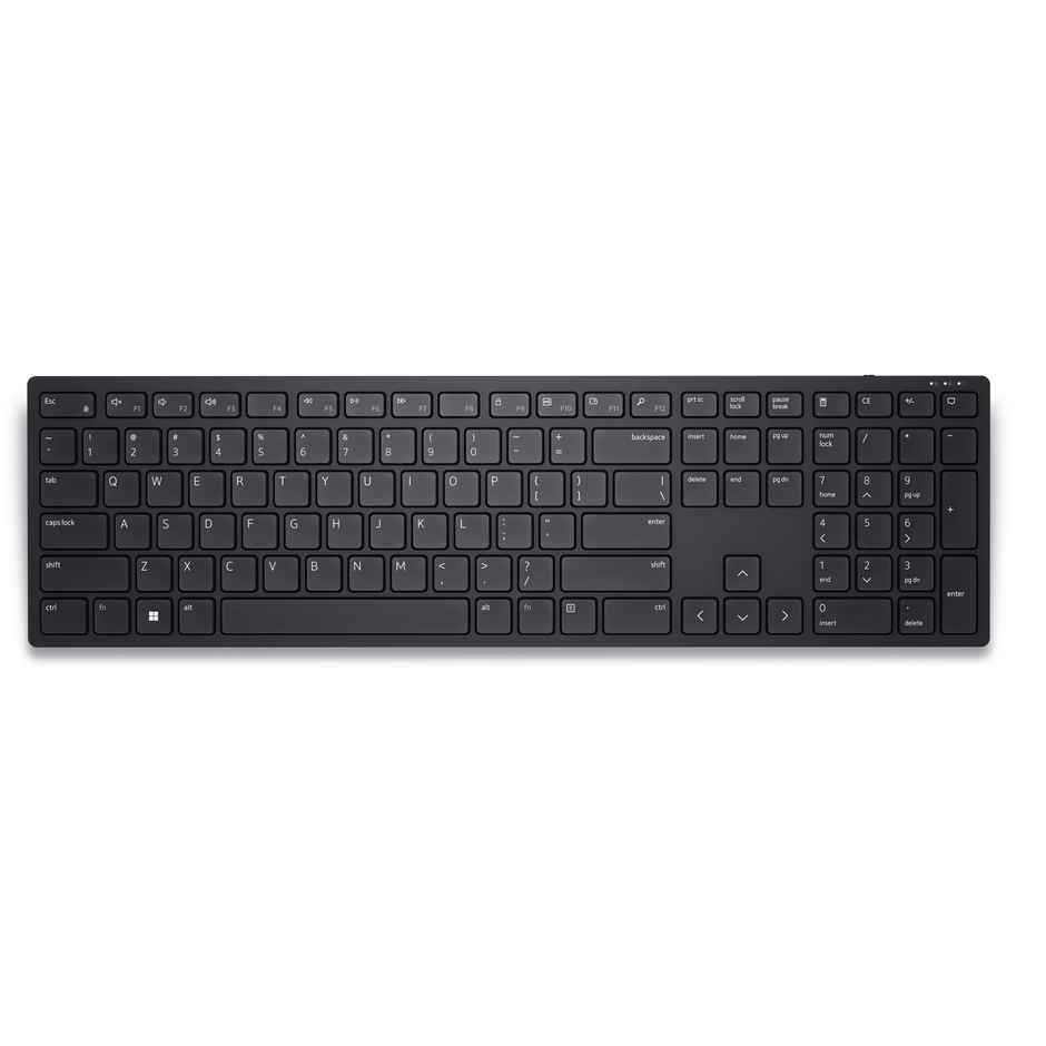 Dell-Kb500, Wireless Keyboard With Usb Wireless Receiver, Interfaces- 2.4 Ghz, 2 X Aaa Batteries