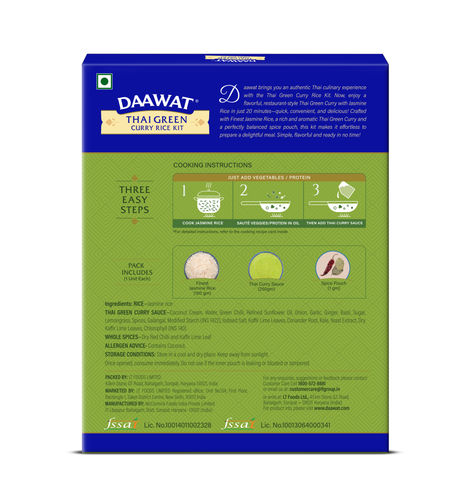 Daawat Thai Green Curry Meal Kit | Ready-to-Cook Meal