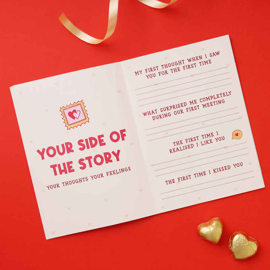 Valentine Couples Activity Book | Write Your Memories, Dreams & Milestones Together | Oye Happy