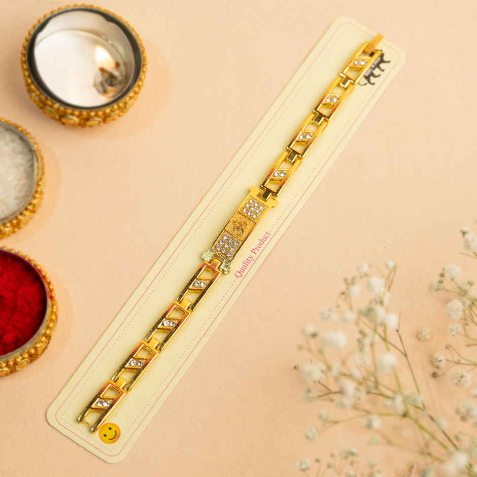 Spiritual Om Heritage Bracelet Rakhi For Brother | Tomuncle