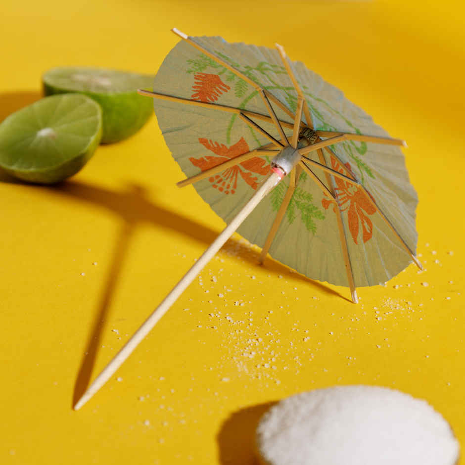 Cocktail Umbrella Toothpicks for Drink & Food Decoration | Pack of 10 | Multicolor | Party Needs | Propcon