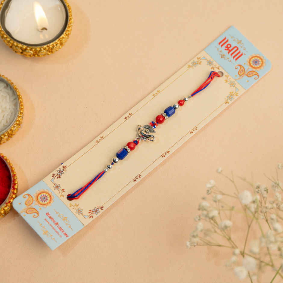 Rakhi for Brother | Lord Ganesh | Religious | Pack of 1 | Shree Rakhi