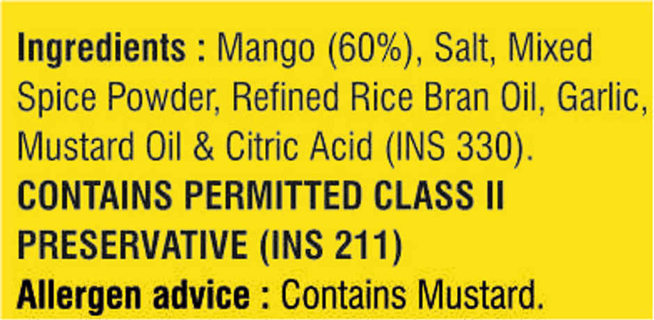 Swastiks Mango Pickle Avakaya