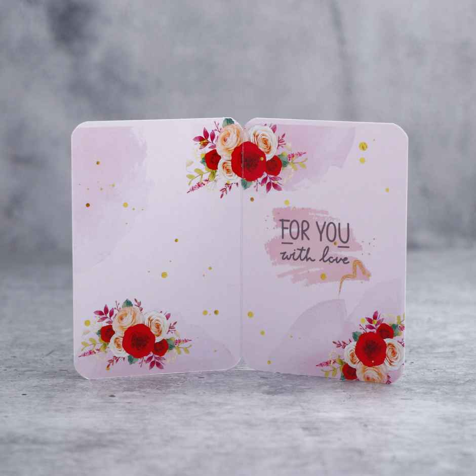 Archies Floral Blank Card