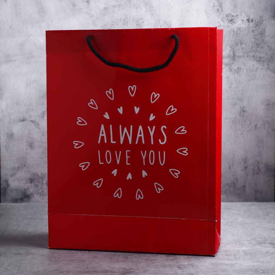 Archies Always Love You Paper Gift Bag Medium | Red