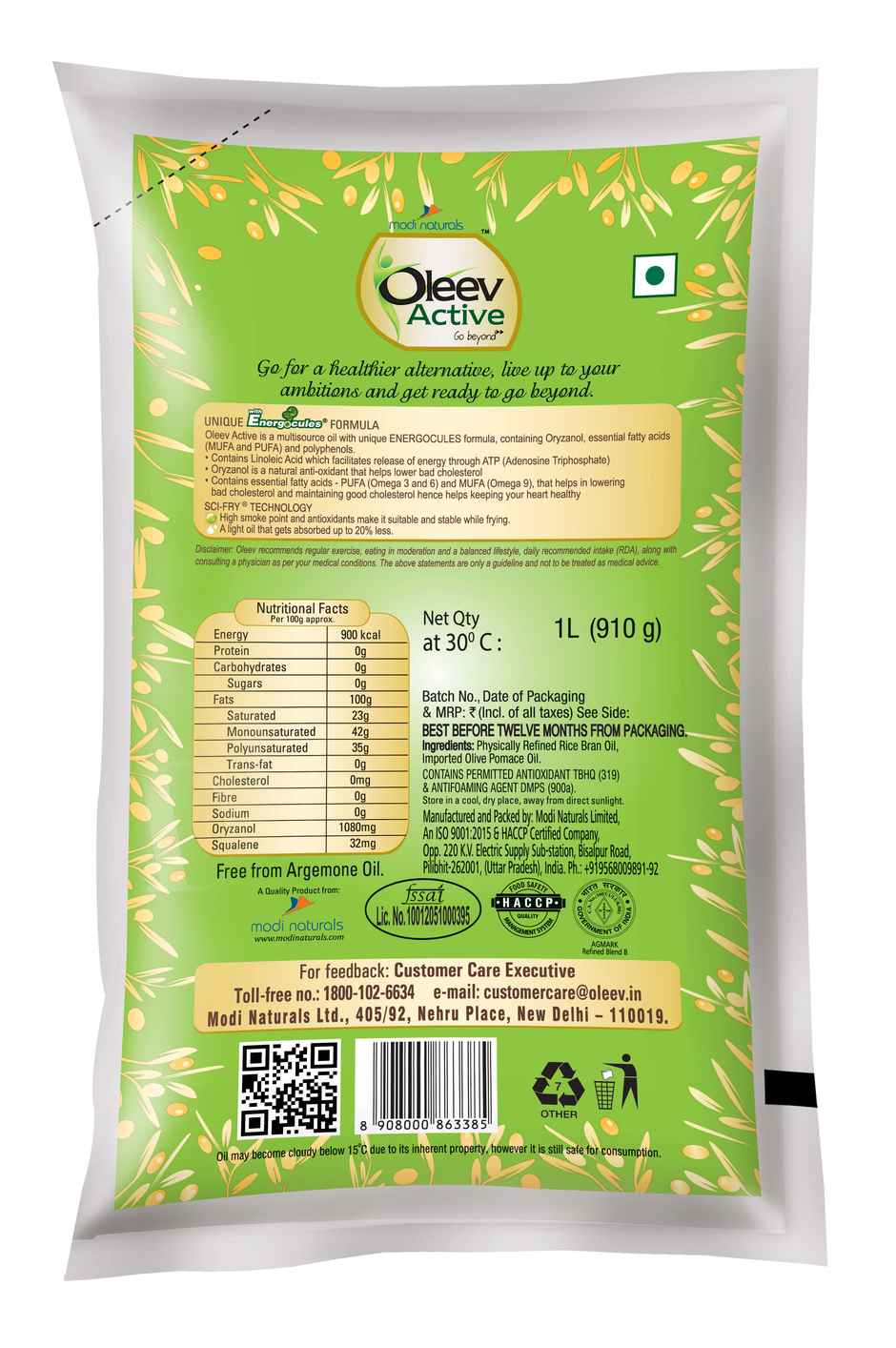 Oleev Active Oil | Pouch Combo