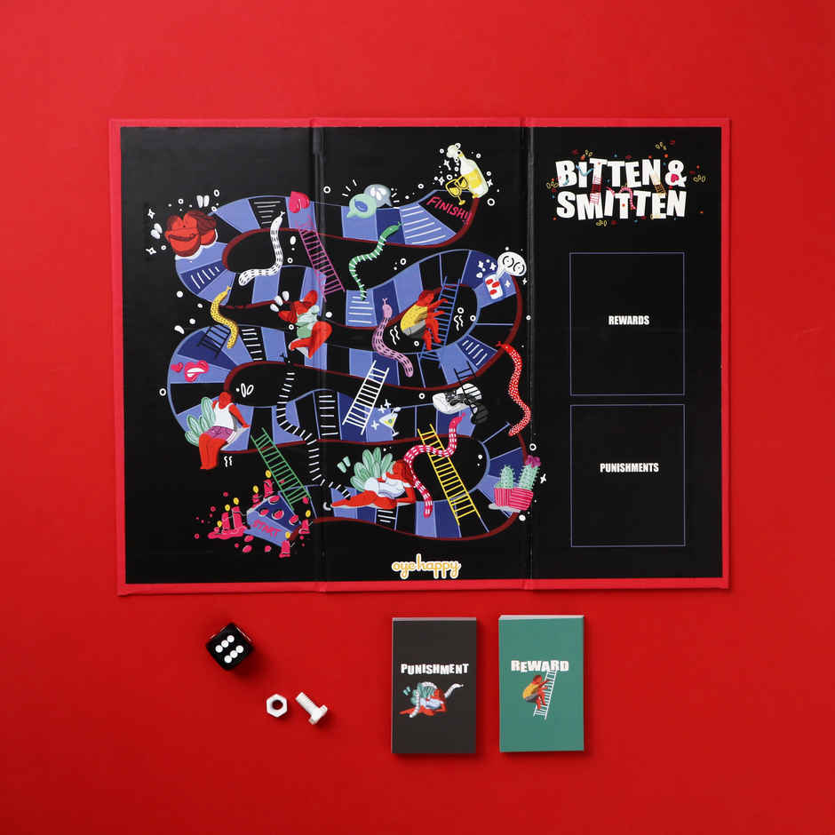 Bitten & Smitten Naughty Snakes & Ladders by Propcon | Adult Games & Accessories | Party Needs