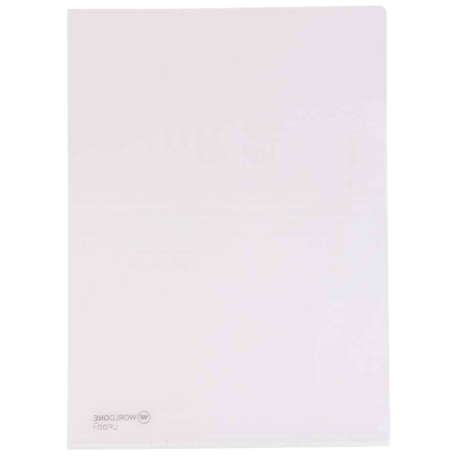 Worldone A/4 Worldone clear L folder, Pack of 10