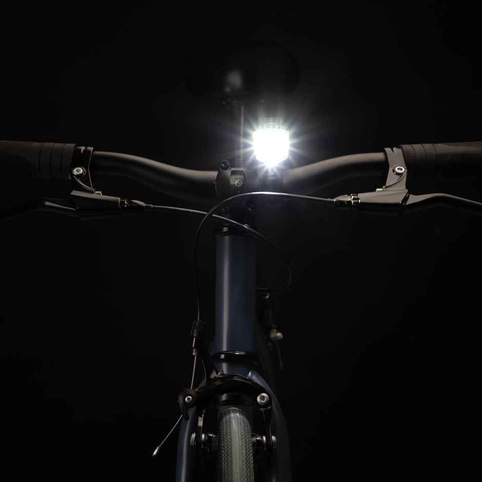 Decathlon Front And Back With Battery Cycling Light Set | Black & Red